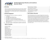 ASG ASG-W177 Operation Manual