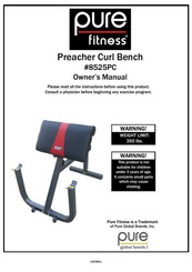 Pure Fitness 8525PC Owner's Manual