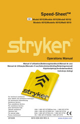 Stryker Speed-Sheet 6010 Operation Manual