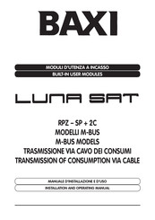 Baxi Luna Sat RPZ-SP+2C Installation And Operating Manual