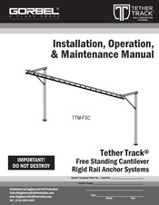 GORBEL Tether Track TTM-FSC Installation, Operation & Maintenance Manual