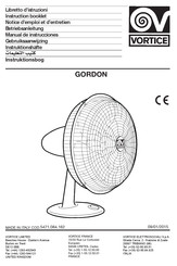 Vortice GORDON Instruction Booklet