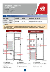 Huawei UPS5000-A-200 Series Quick Manual