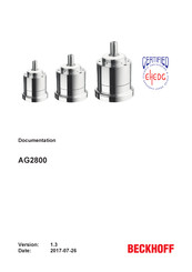 Beckhoff AG2800 Documentation
