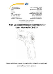 PCE Health and Fitness PCE-675 User Manual