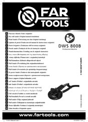 Far Tools DWS 800B Original Manual Translation