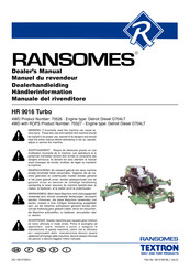 Ransomes HR 9016 Turbo Dealer's Manual