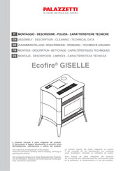 Palazzetti Ecofire GISELLE Assembly - Description - Cleaning - Technical Data