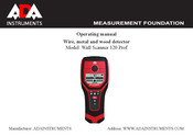 ADA INSTRUMENTS Wall Scanner 120 Prof Operating Manual
