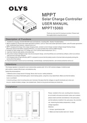 OLYS MPPT15060 User Manual