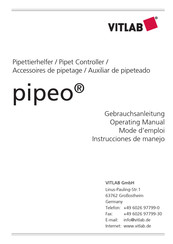 VITLAB pipeo Operating Manual