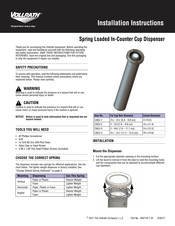 Vollrath CADJ-4 Installation Instructions Manual