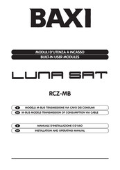 Baxi LUNA SAT RCZ-MB Installation And Operating Manual