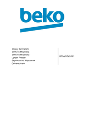 Beko RFSA210K20W Manual