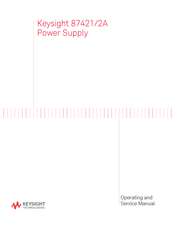 Keysight Technologies 87422A Operating And Service Manual