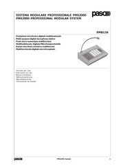 Paso PMB136 Instructions For Use Manual