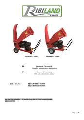 Ribimex Ribiland PRBVB389TH User And Maintenance Manual