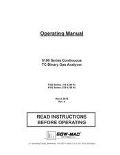 Gow-Mac 5100 Series Operating Manual