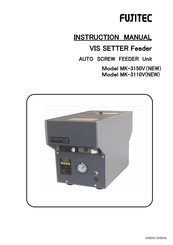 Fujitec VIS SETTER MK-3150V NEW Instruction Manual