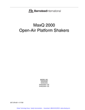 Barnstead SHKE2000-1CE Manual