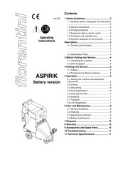 FIORENTINI ASPIRIK Operating Instructions Manual