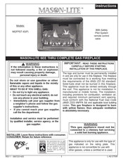 Mason-Lite MGFPST-43P Instructions Manual