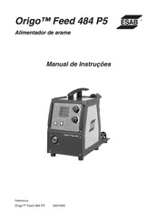 ESAB Origo Feed 484 P5 Instruction Manual
