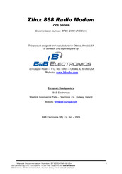 B&B Electronics ZP8D-240RM-LR Manual