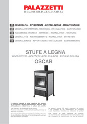 Palazzetti Oscar General Information - Warnings - Installation - Maintenance