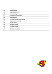 AJ 30035 Operating Instructions Manual