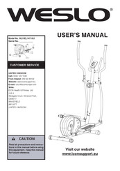 Weslo WLIVEL14718.0 User Manual