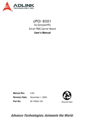 ADLINK Technology cPCI-8301 User Manual