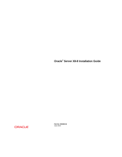 Oracle X8-8 Installation Manual