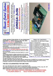 Remote Control Systems OMEGA-3v9k Manual