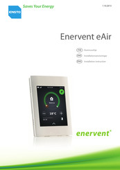 ensto Enervent eAir Series Installation Instruction