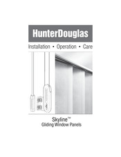 HunterDouglas Skyline Gliding Window Panels Installation Operation Care