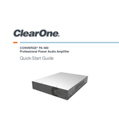 Clear One CONVERGE PA 460 Quick Start Manual