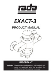 Rada EXACT-3 Product Manual