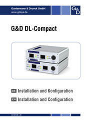 Guntermann & Drunck DL-Compact Installation And Configuration Manual