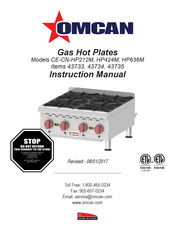 Omcan CE-CN-HP424M Instruction Manual