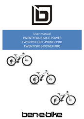 ben-e-bike TWENTYSIX E-POWER PRO User Manual