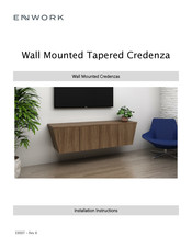 Enwork Wall Mounted Tapered Credenza Installation Instructions Manual