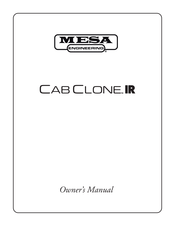 MESA ENGINEERING CabClone IR Owner's Manual