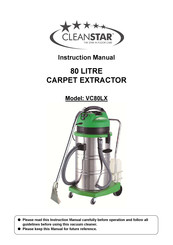 CLEANSTAR VC80LX Instruction Manual
