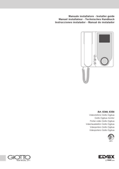Vimar Elvox Giotto 6354 Installer's Manual