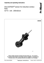 ProMinent DULCOTEST ICT 8 Assembly And Operating Instructions Manual