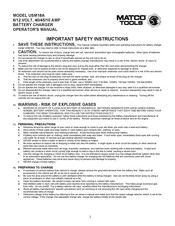 Matco Tools USM18A Operator's Manual