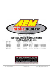 AEM 21-8223 Installation Instructions & Owner's Manual