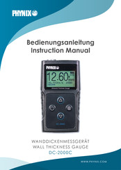 phynix DC-2000C Instruction Manual