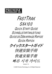 Promise Technology FastTrak SX4100 Quick Start Manual